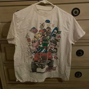 White Brandy Melville Graphic Tee